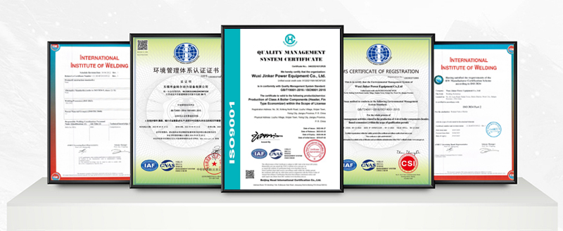 Wuxi Jinker Power Equipment Co., Ltd. Certifications